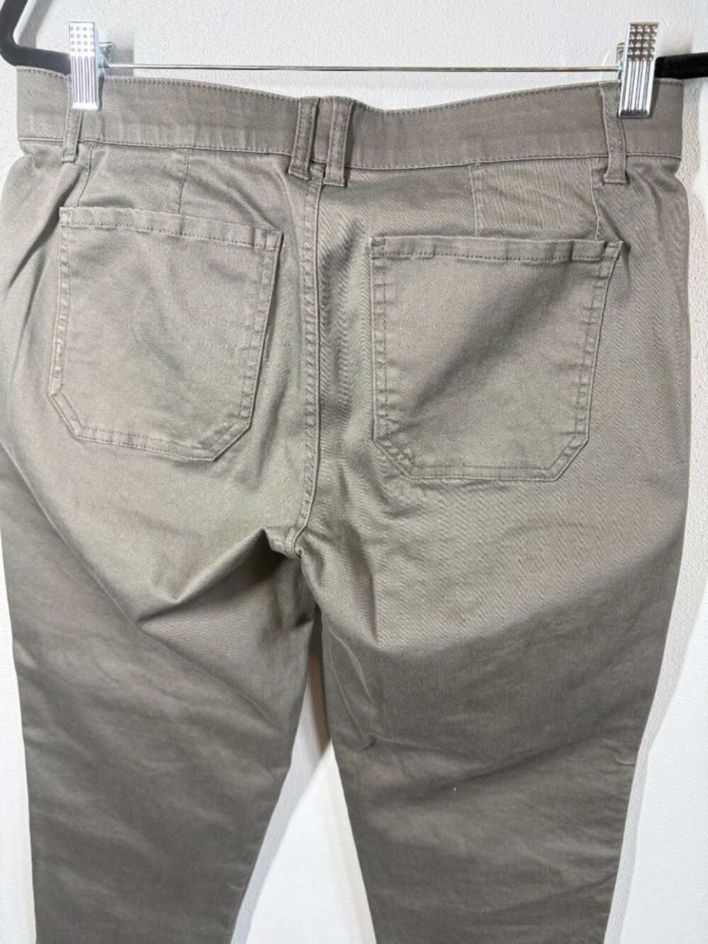 Democracy "Ab Technology" High Rise Utility Pants Gray Womens 10 Roll Cuff Cargo - Picture 5 of 10